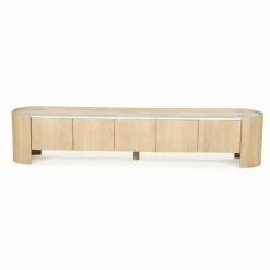 TV-meubel Don Marmer en eikenhout 240 cm - Loft24.nl