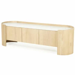 TV-meubel Don Marmer en eikenhout 165 cm - Loft24.nl