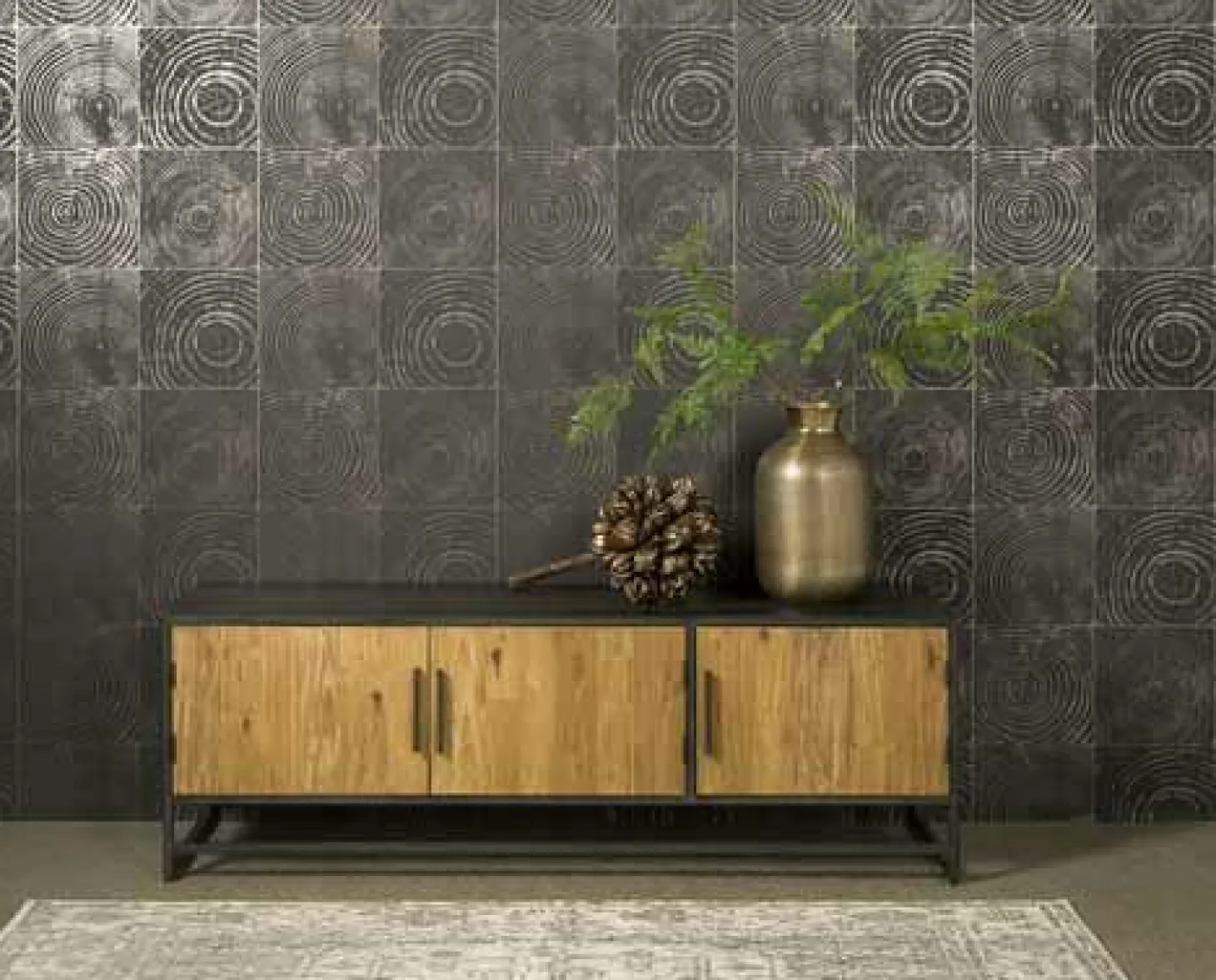 TV-meubel Felino Teakhout 160 cm - Loft24.nl