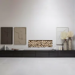 TV-meubel Finca Mat zwart 50cm - Loft24.nl