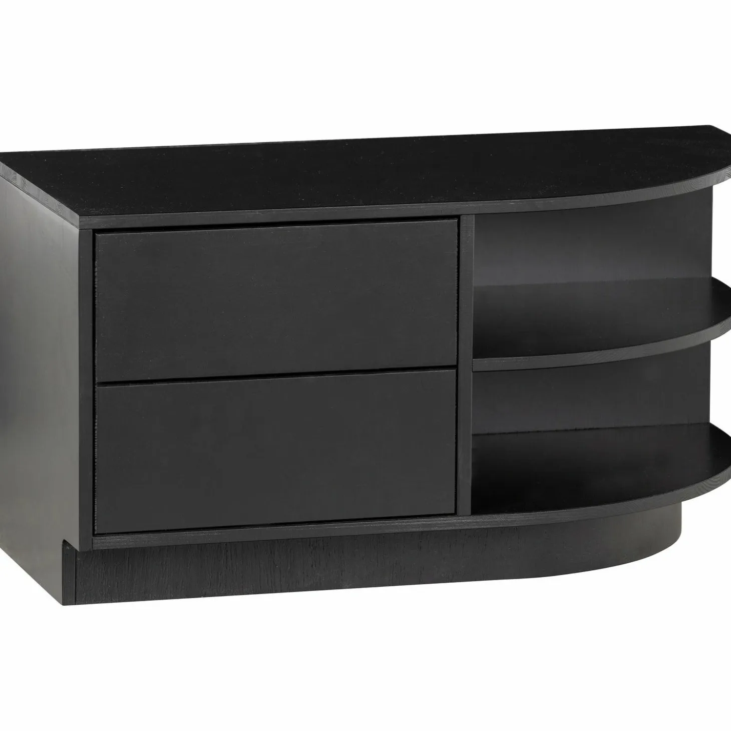 TV-meubel Finca Rechts Mat zwart 78cm - Loft24.nl