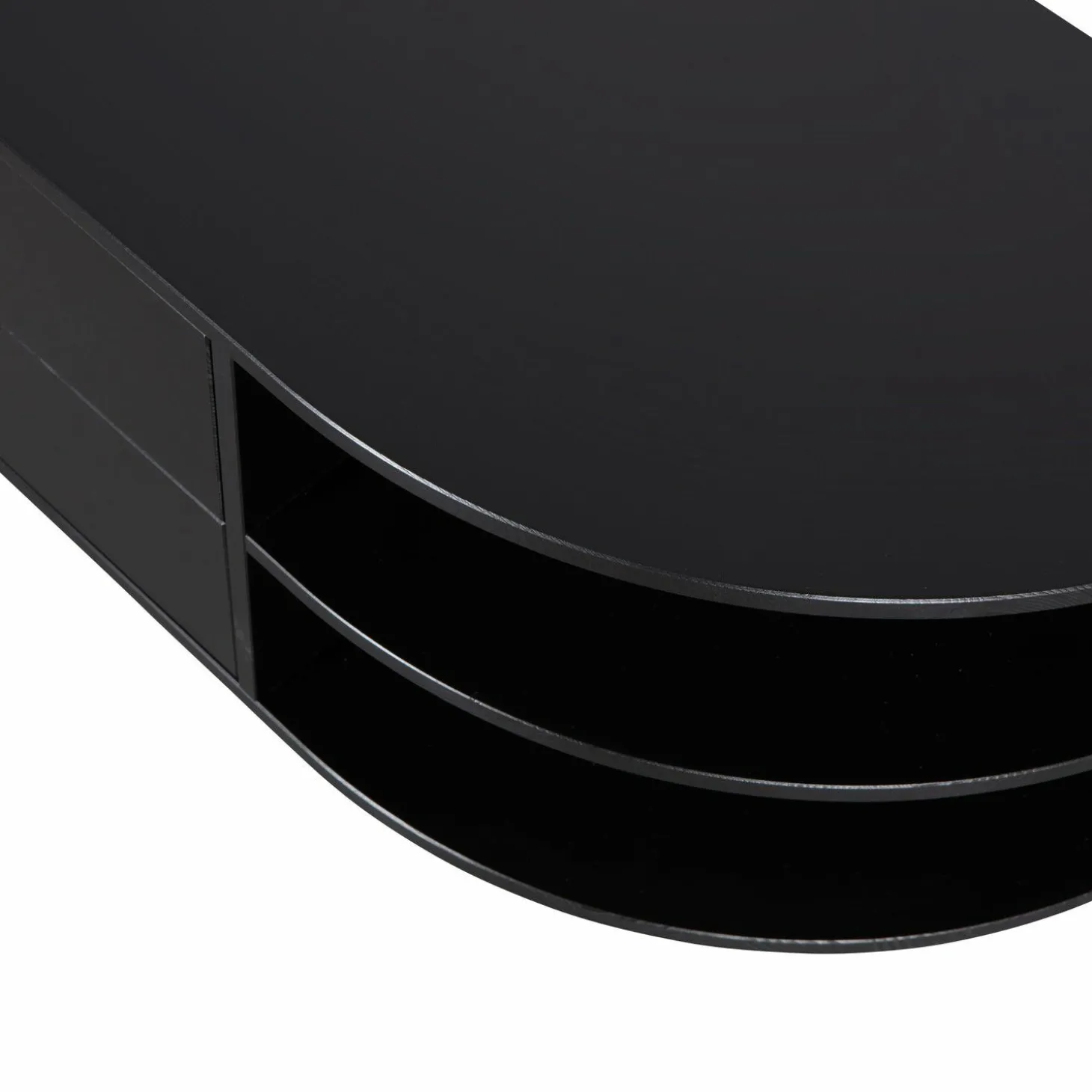 TV-meubel Finca Rechts Mat zwart 78cm - Loft24.nl