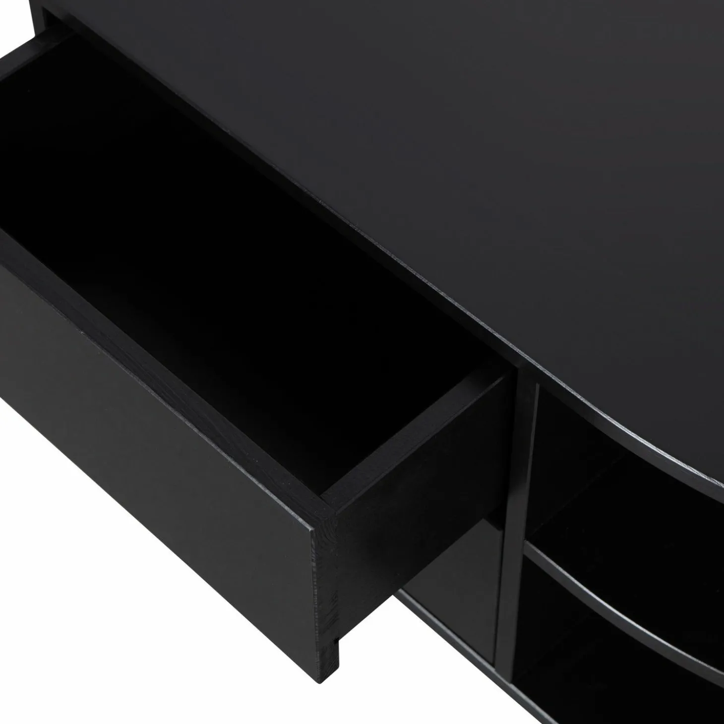 TV-meubel Finca Rechts Mat zwart 78cm - Loft24.nl
