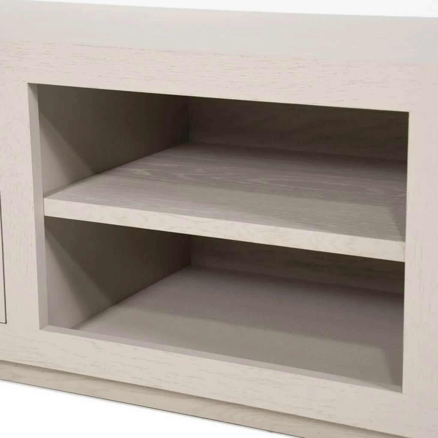 TV-meubel Helsinki Eikenhout 160 cm - Taupe - Loft24.nl