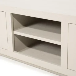 TV-meubel Helsinki Eikenhout 200 cm - Taupe - Loft24.nl