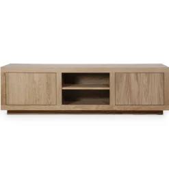 TV-meubel Helsinki Eikenhout 160 cm - Lichtbruin - Loft24.nl