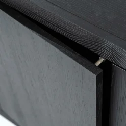 TV-meubel Helsinki Eikenhout 200 cm - Zwart - Loft24.nl