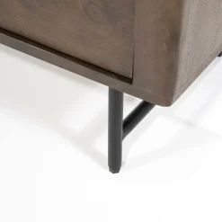 TV-Meubel Lio Mangohout Travertin 200cm - bruin - Loft24.nl