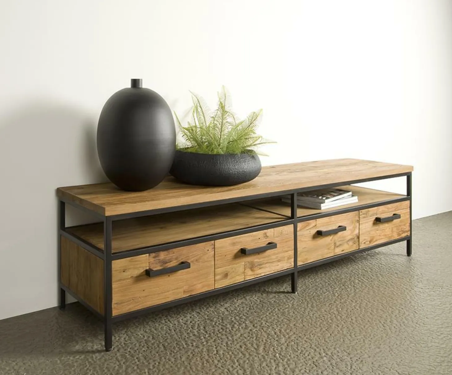 TV-meubel Livorno Teak 180 cm - Loft24.nl