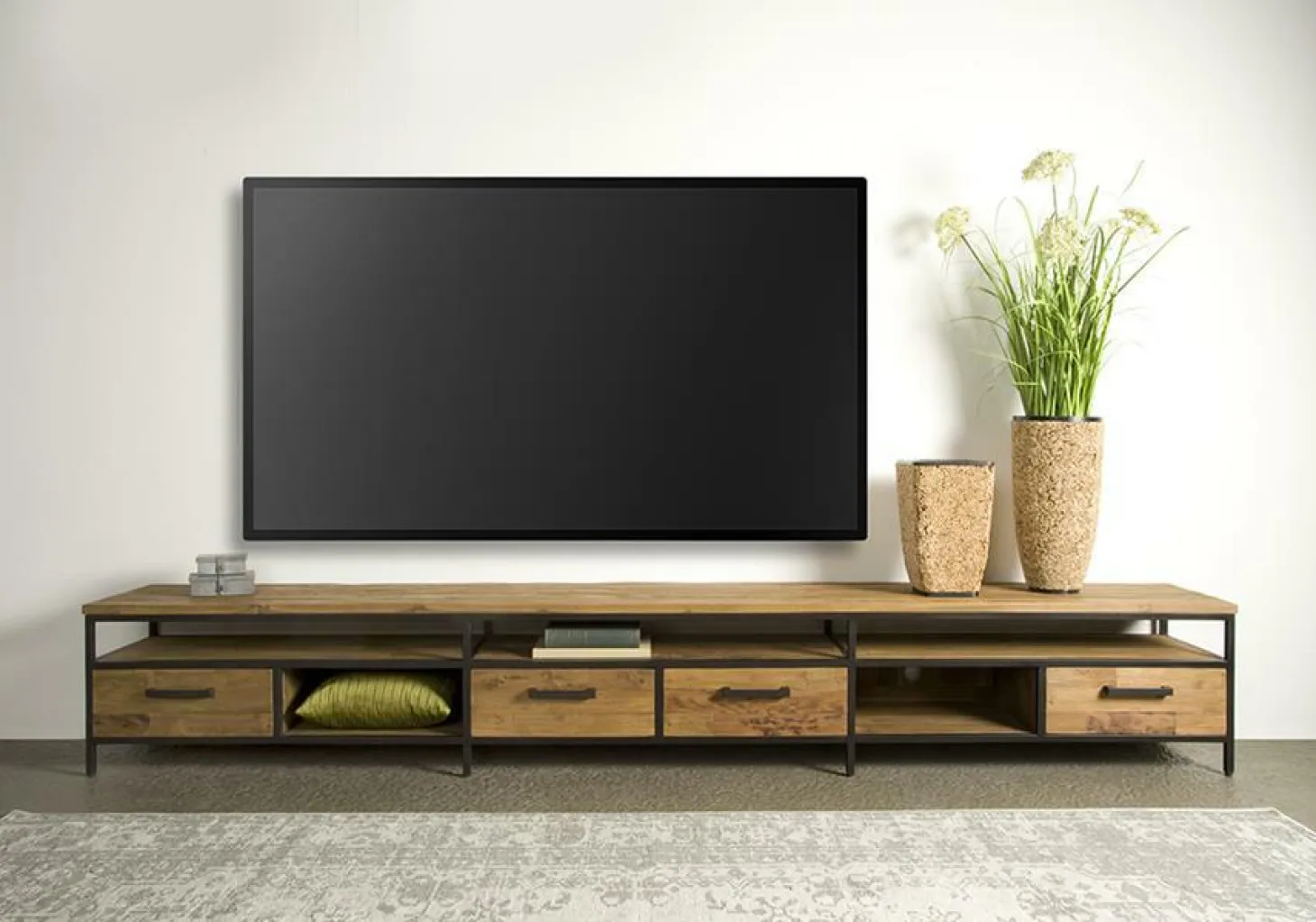 TV-meubel Livorno Teak 300 cm - Loft24.nl