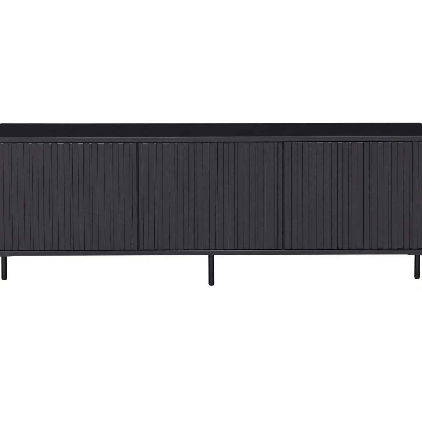 TV-meubel New Gravure Grenen 150cm - Zwart - Loft24.nl