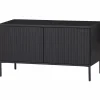 TV-meubel New Gravure Grenen 100cm - Zwart - Loft24.nl