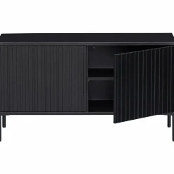 TV-meubel New Gravure Grenen 100cm - Zwart - Loft24.nl