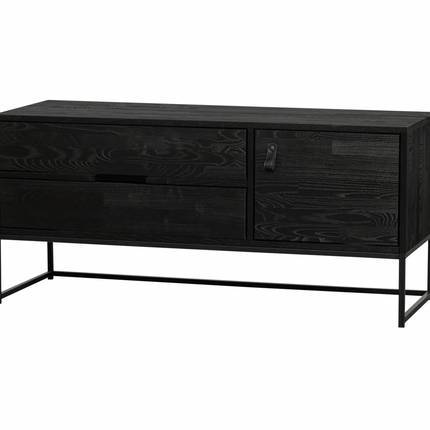 TV-meubel Silas Grenen 120cm - Zwart - Loft24.nl
