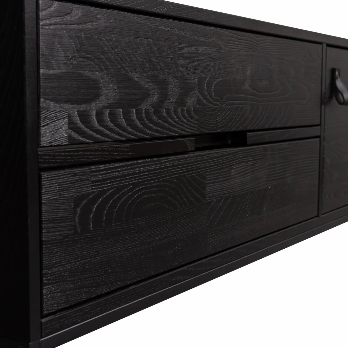 TV-meubel Silas Grenen 120cm - Zwart - Loft24.nl