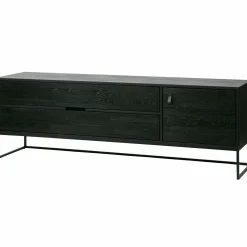 TV-meubel Silas Grenen 180cm - Zwart - Loft24.nl