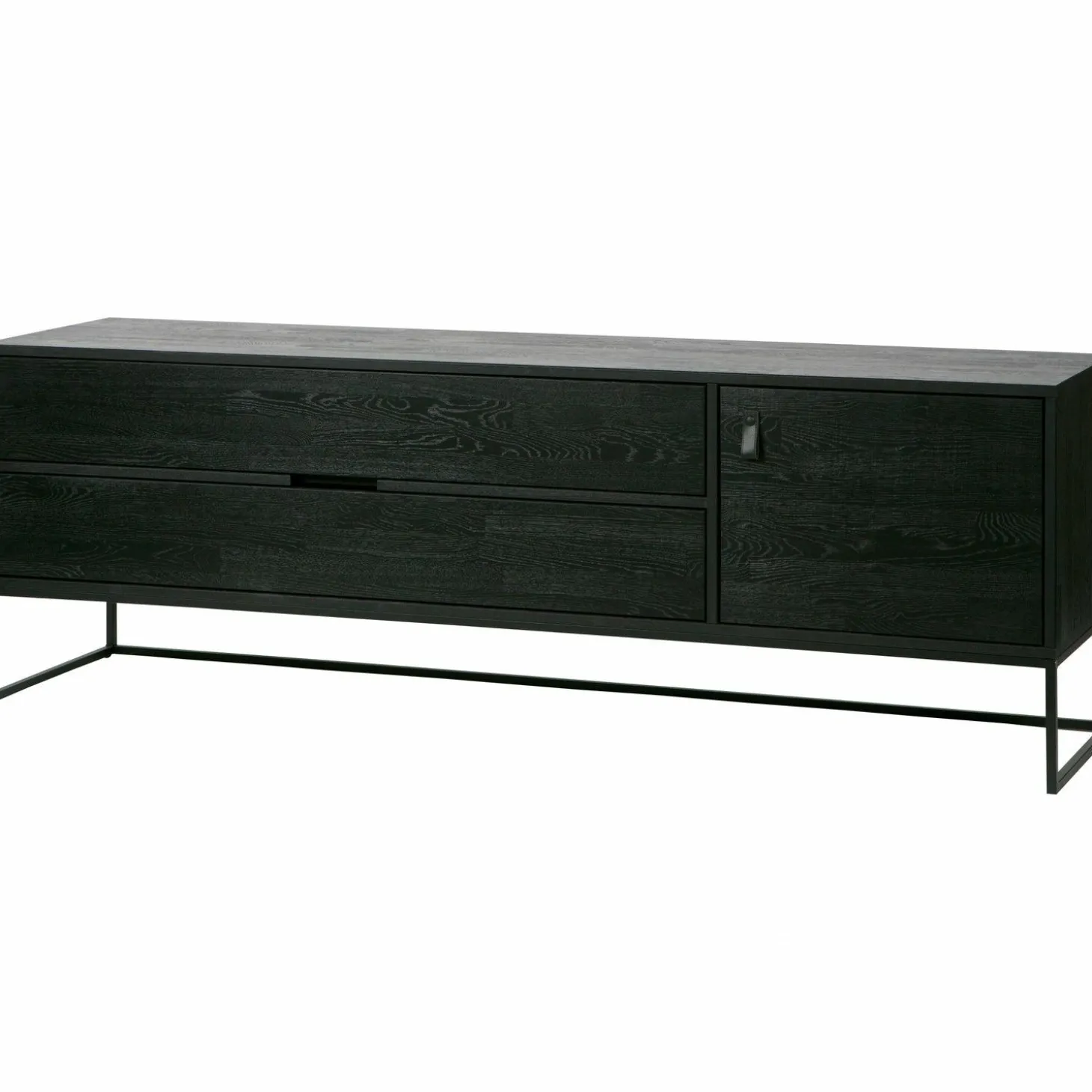 TV-meubel Silas Grenen 180cm - Zwart - Loft24.nl
