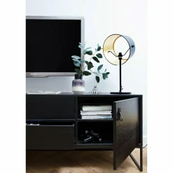 TV-meubel Silas Grenen 180cm - Zwart - Loft24.nl