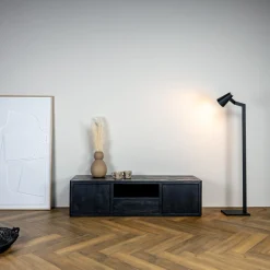 TV-meubel Tenna Zwart - 150 cm - Loft24.nl