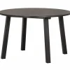Uitschuifbare Ronde Eettafel Lange Jan Eiken, 120-200 x 120cm, kleur blacknight - Loft24.nl