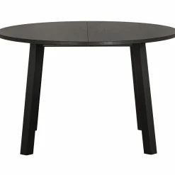 Uitschuifbare Ronde Eettafel Lange Jan Eiken, 120-200 x 120cm, kleur blacknight - Loft24.nl