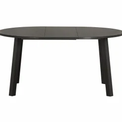 Uitschuifbare Ronde Eettafel Lange Jan Eiken, 120-200 x 120cm, kleur blacknight - Loft24.nl
