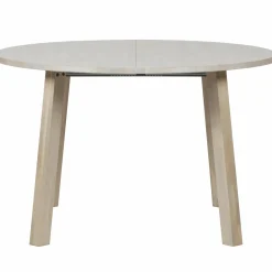 Uitschuifbare Ronde Eettafel Lange Jan 120 x 120-200cm, kleur Eiken - Loft24.nl