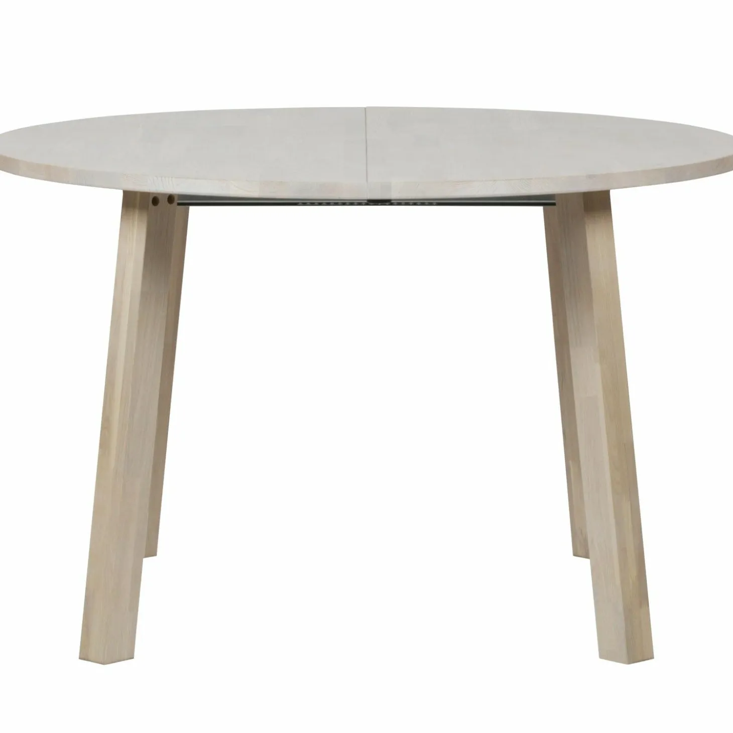 Uitschuifbare Ronde Eettafel Lange Jan 120 x 120-200cm, kleur Eiken - Loft24.nl