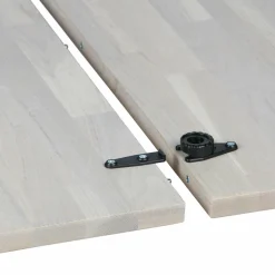 Uitschuifbare Ronde Eettafel Lange Jan 120 x 120-200cm, kleur Eiken - Loft24.nl