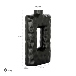 Vaas Alain 41cm hoog kleur Zwart - Loft24.nl