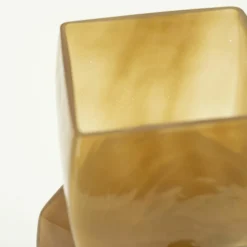 Vaas Batu Mondgeblazen glas - Mosterdgeel - Loft24.nl