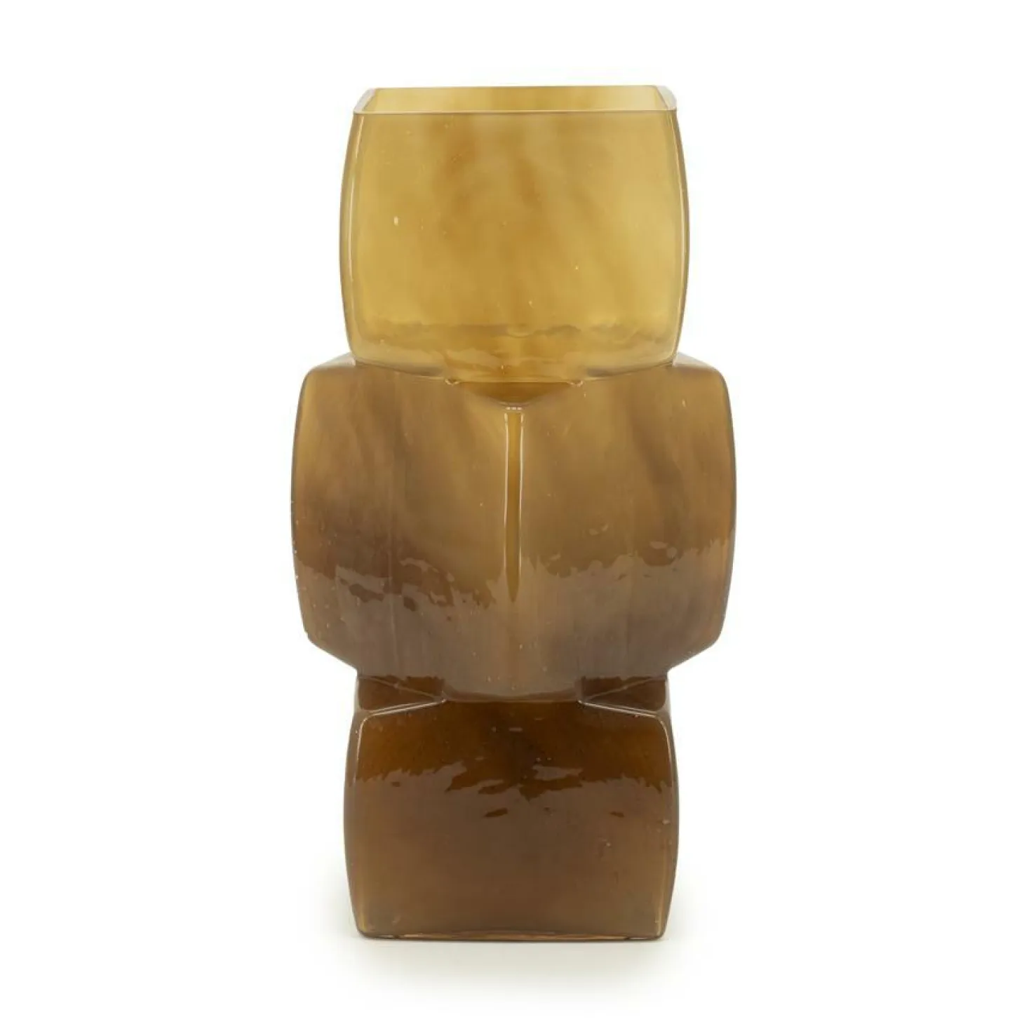 Vaas Batu Mondgeblazen glas - Mosterdgeel - Loft24.nl