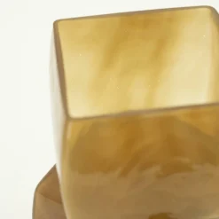 Vaas Batu Mondgeblazen glas - Mosterdgeel - Loft24.nl