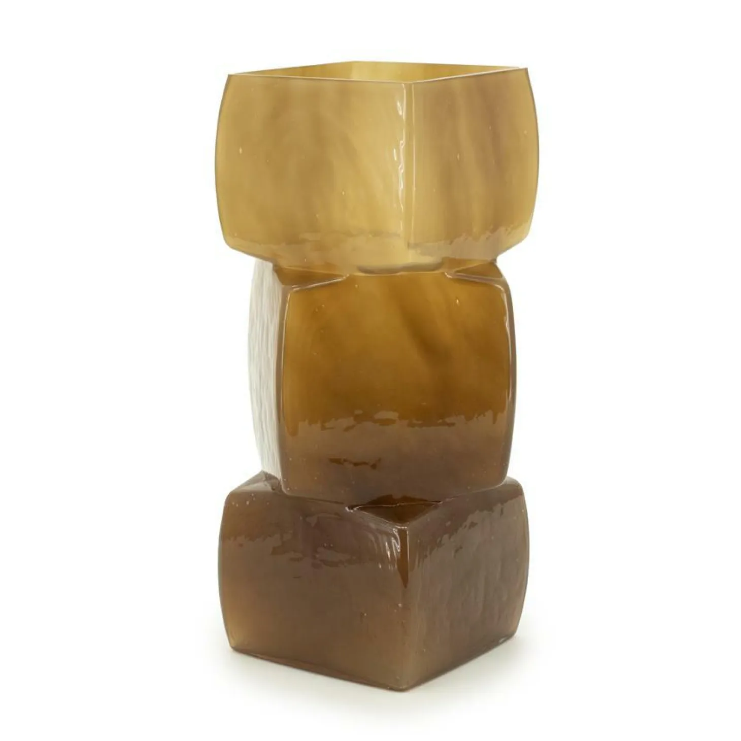 Vaas Batu Mondgeblazen glas - Mosterdgeel - Loft24.nl