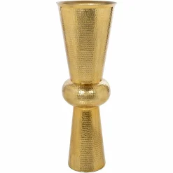 Vaas Carice 86cm hoog kleur Goud - Loft24.nl