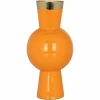 Vaas Clem 30cm hoog kleur Oranje - Loft24.nl