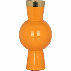 Vaas Clem 30cm hoog kleur Oranje - Loft24.nl