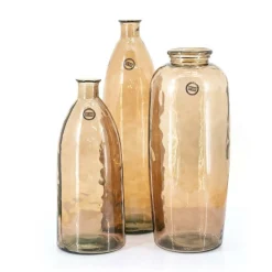Vaas Dali Glas 26 x 63 cm Bruin - Loft24.nl