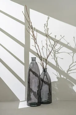 Vaas Dali Glas 26 x 63 cm Grijs - Loft24.nl