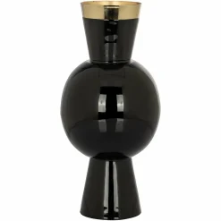 Vaas Florence 37cm hoog kleur Zwart - Loft24.nl