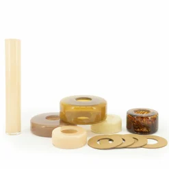 Vaas Golas Mondgeblazen glas - Bruin - Loft24.nl