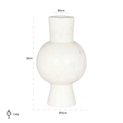 Vaas Jonah Marmer 28cm - Loft24.nl