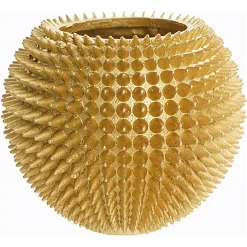 Vaas Kyona 21cm hoog kleur Goud - Loft24.nl