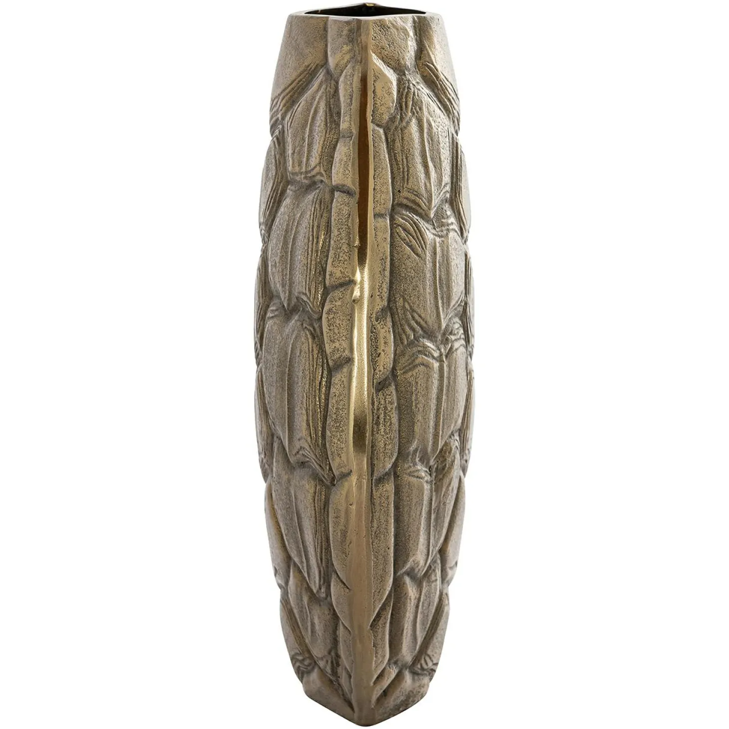 Vaas Lena 38cm hoog kleur Brushed Goud - Loft24.nl