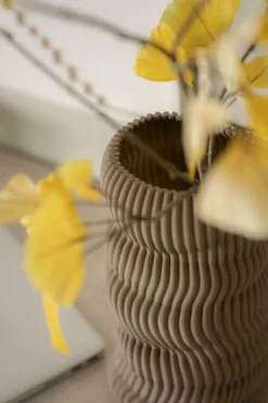 Vaas Mae 3D geprint Keramiek - 20 cm - Loft24.nl