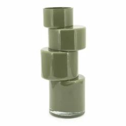 Vaas Pila Glas 35cm hoog - Moss groen - Loft24.nl