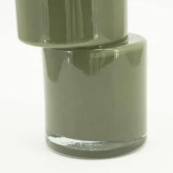 Vaas Pila Glas 35cm hoog - Moss groen - Loft24.nl