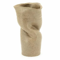 Vaas Songa Aardewerk 36cm hoog - Bruin - Loft24.nl