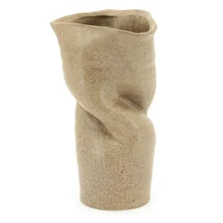 Vaas Songa Aardewerk 36cm hoog - Bruin - Loft24.nl