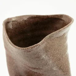 Vaas Songa Aardewerk 30cm hoog - Burgundy - Loft24.nl